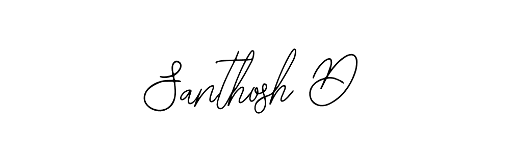 Design your own signature with our free online signature maker. With this signature software, you can create a handwritten (Bearetta-2O07w) signature for name Santhosh D. Santhosh D signature style 12 images and pictures png