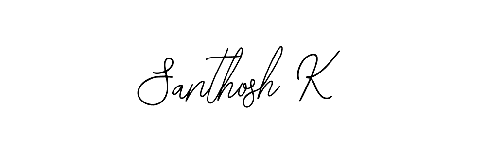 Make a beautiful signature design for name Santhosh K. With this signature (Bearetta-2O07w) style, you can create a handwritten signature for free. Santhosh K signature style 12 images and pictures png