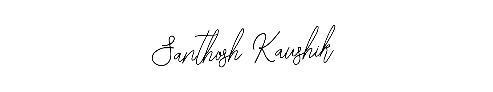 Make a beautiful signature design for name Santhosh Kaushik. Use this online signature maker to create a handwritten signature for free. Santhosh Kaushik signature style 12 images and pictures png