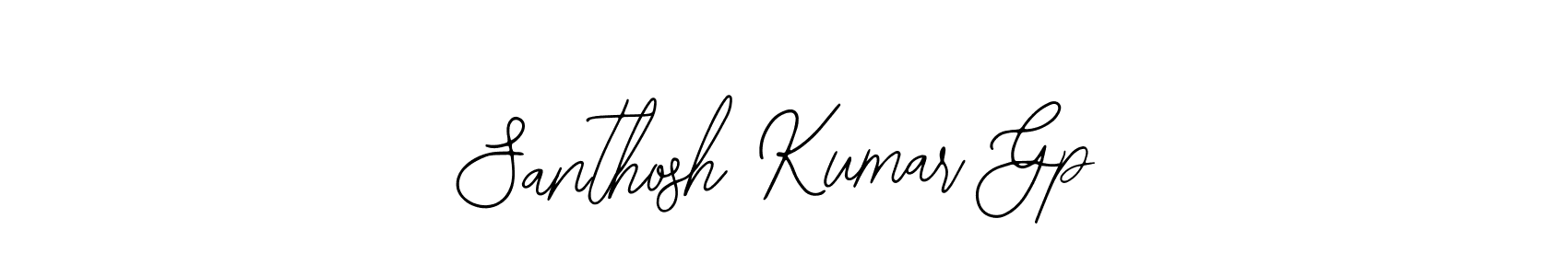 The best way (Bearetta-2O07w) to make a short signature is to pick only two or three words in your name. The name Santhosh Kumar Gp include a total of six letters. For converting this name. Santhosh Kumar Gp signature style 12 images and pictures png