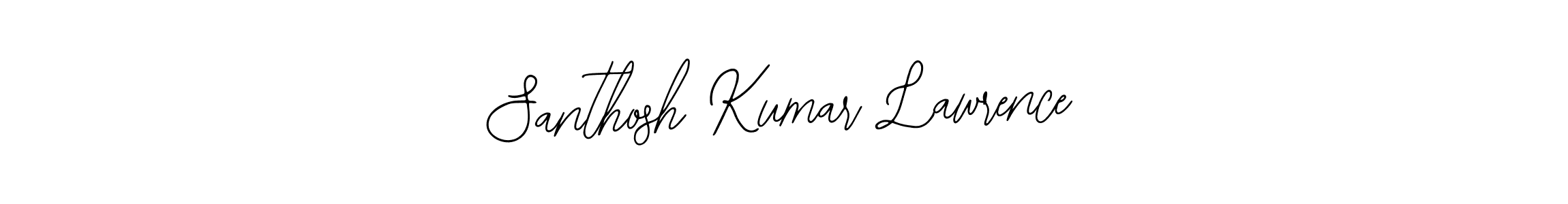 Create a beautiful signature design for name Santhosh Kumar Lawrence. With this signature (Bearetta-2O07w) fonts, you can make a handwritten signature for free. Santhosh Kumar Lawrence signature style 12 images and pictures png
