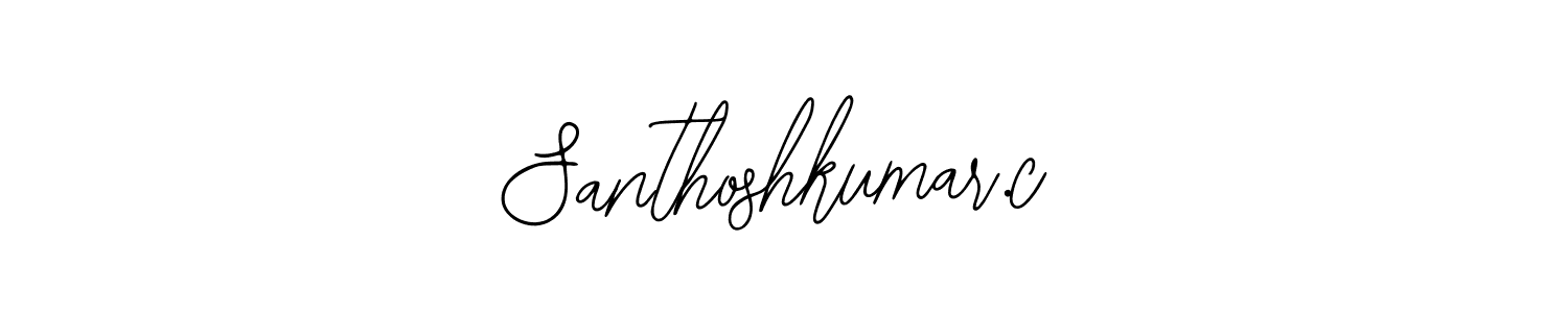 Santhoshkumar.c stylish signature style. Best Handwritten Sign (Bearetta-2O07w) for my name. Handwritten Signature Collection Ideas for my name Santhoshkumar.c. Santhoshkumar.c signature style 12 images and pictures png