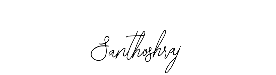 How to make Santhoshraj signature? Bearetta-2O07w is a professional autograph style. Create handwritten signature for Santhoshraj name. Santhoshraj signature style 12 images and pictures png