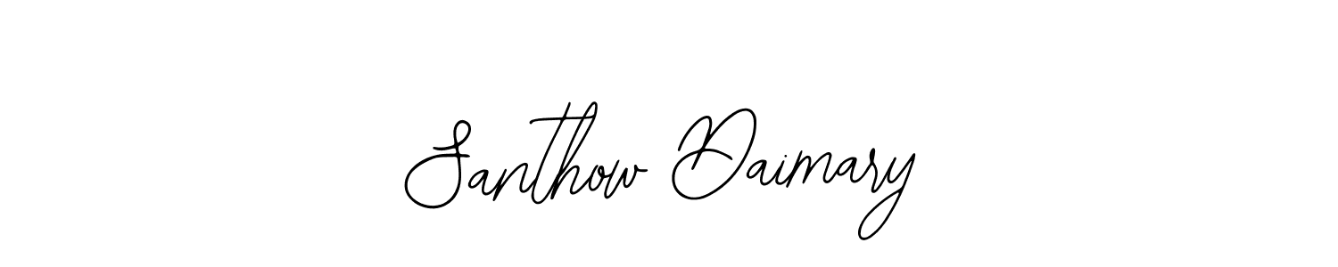 Make a beautiful signature design for name Santhow Daimary. Use this online signature maker to create a handwritten signature for free. Santhow Daimary signature style 12 images and pictures png