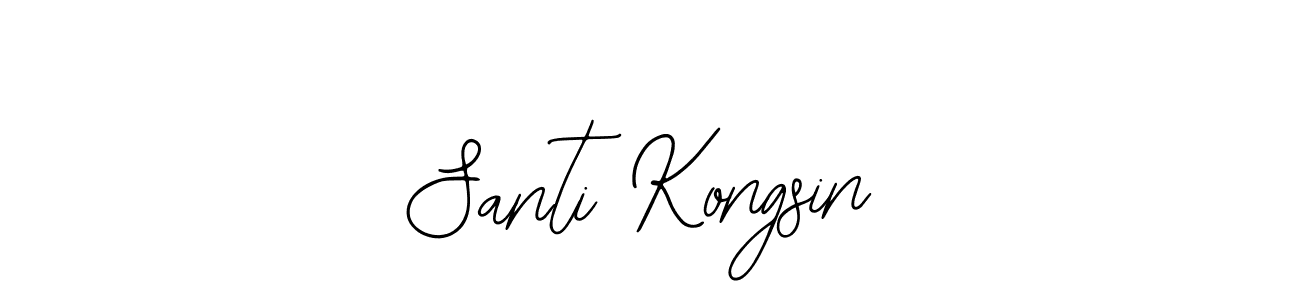 You should practise on your own different ways (Bearetta-2O07w) to write your name (Santi Kongsin) in signature. don't let someone else do it for you. Santi Kongsin signature style 12 images and pictures png