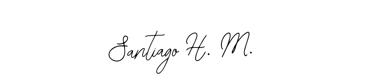 See photos of Santiago H. M. official signature by Spectra . Check more albums & portfolios. Read reviews & check more about Bearetta-2O07w font. Santiago H. M. signature style 12 images and pictures png