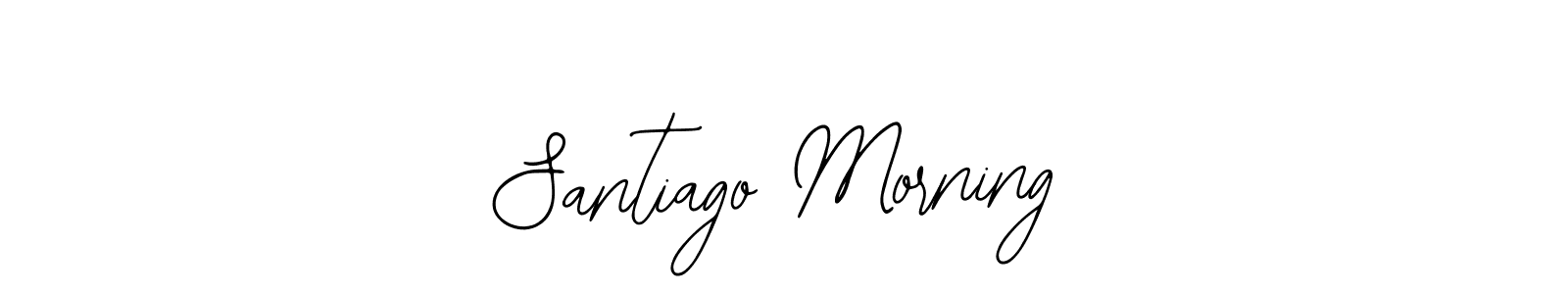 Design your own signature with our free online signature maker. With this signature software, you can create a handwritten (Bearetta-2O07w) signature for name Santiago Morning. Santiago Morning signature style 12 images and pictures png