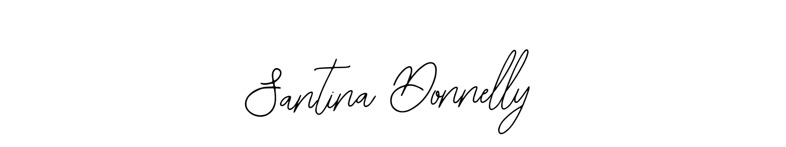How to make Santina Donnelly signature? Bearetta-2O07w is a professional autograph style. Create handwritten signature for Santina Donnelly name. Santina Donnelly signature style 12 images and pictures png