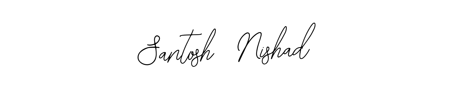 See photos of Santosh  Nishad official signature by Spectra . Check more albums & portfolios. Read reviews & check more about Bearetta-2O07w font. Santosh  Nishad signature style 12 images and pictures png