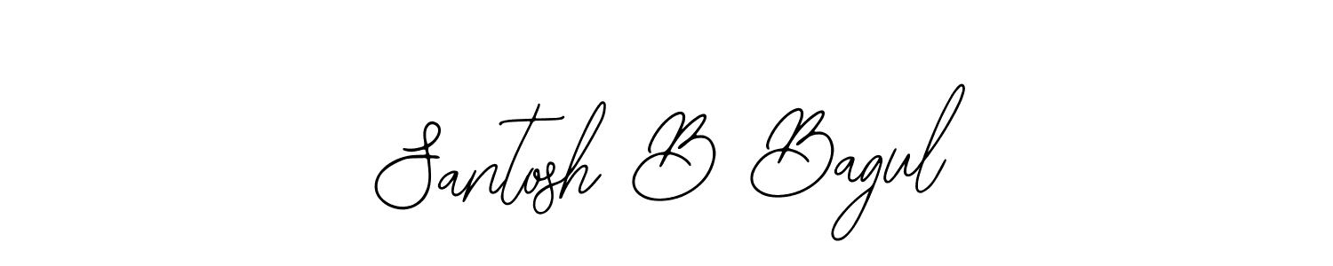 Make a beautiful signature design for name Santosh B Bagul. With this signature (Bearetta-2O07w) style, you can create a handwritten signature for free. Santosh B Bagul signature style 12 images and pictures png