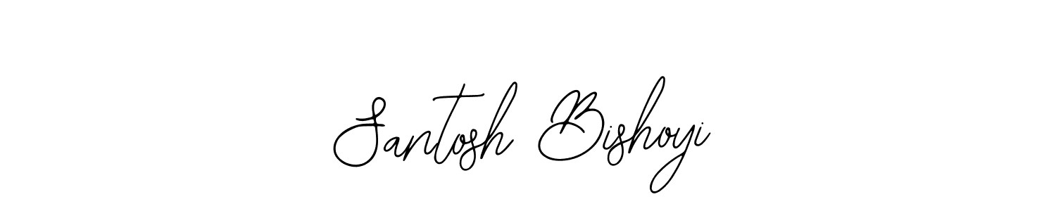 Make a beautiful signature design for name Santosh Bishoyi. With this signature (Bearetta-2O07w) style, you can create a handwritten signature for free. Santosh Bishoyi signature style 12 images and pictures png