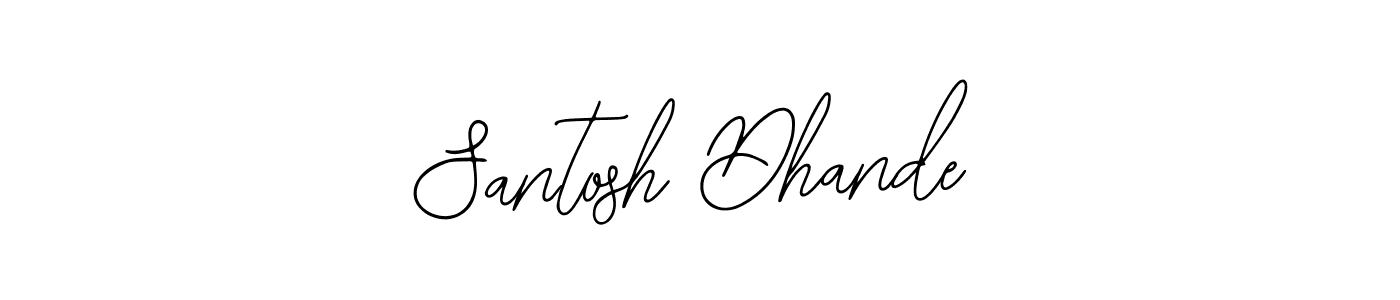 Design your own signature with our free online signature maker. With this signature software, you can create a handwritten (Bearetta-2O07w) signature for name Santosh Dhande. Santosh Dhande signature style 12 images and pictures png