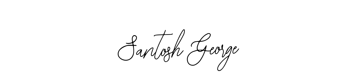 if you are searching for the best signature style for your name Santosh George. so please give up your signature search. here we have designed multiple signature styles  using Bearetta-2O07w. Santosh George signature style 12 images and pictures png