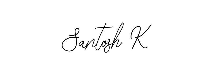 Bearetta-2O07w is a professional signature style that is perfect for those who want to add a touch of class to their signature. It is also a great choice for those who want to make their signature more unique. Get Santosh K name to fancy signature for free. Santosh K signature style 12 images and pictures png