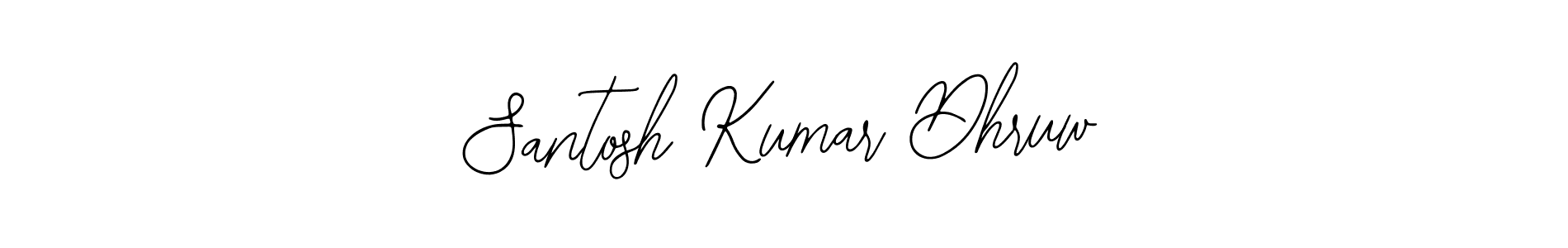 How to make Santosh Kumar Dhruw name signature. Use Bearetta-2O07w style for creating short signs online. This is the latest handwritten sign. Santosh Kumar Dhruw signature style 12 images and pictures png