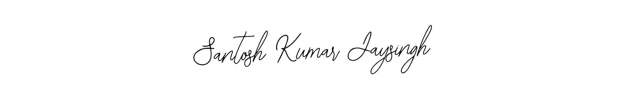 You should practise on your own different ways (Bearetta-2O07w) to write your name (Santosh Kumar Jaysingh) in signature. don't let someone else do it for you. Santosh Kumar Jaysingh signature style 12 images and pictures png