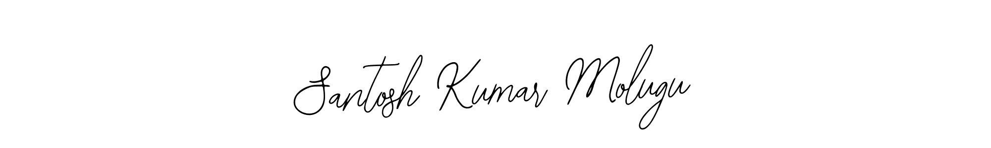 Use a signature maker to create a handwritten signature online. With this signature software, you can design (Bearetta-2O07w) your own signature for name Santosh Kumar Molugu. Santosh Kumar Molugu signature style 12 images and pictures png