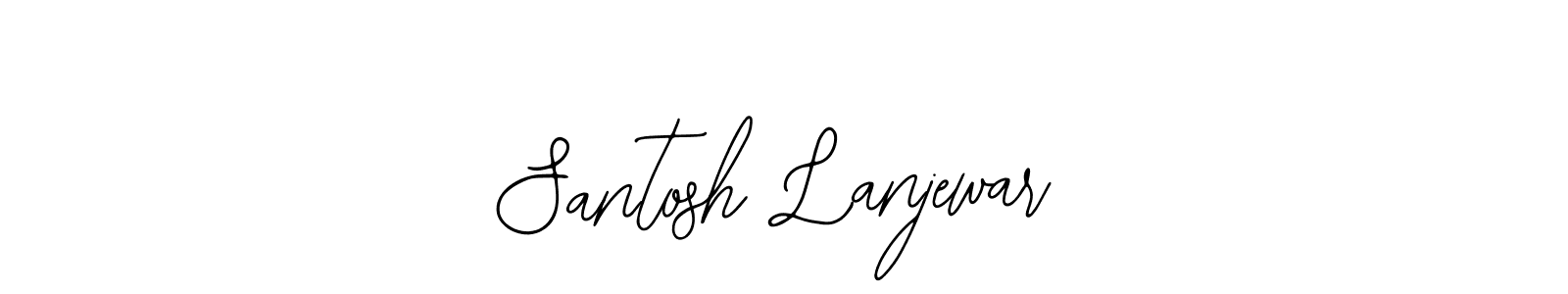 Use a signature maker to create a handwritten signature online. With this signature software, you can design (Bearetta-2O07w) your own signature for name Santosh Lanjewar. Santosh Lanjewar signature style 12 images and pictures png