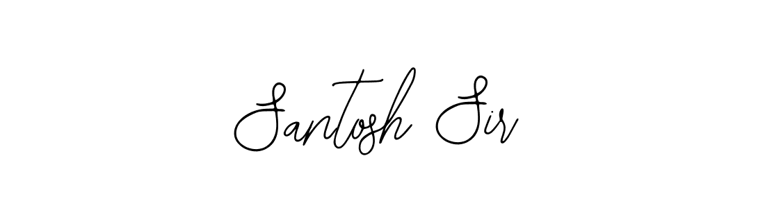 Use a signature maker to create a handwritten signature online. With this signature software, you can design (Bearetta-2O07w) your own signature for name Santosh Sir. Santosh Sir signature style 12 images and pictures png