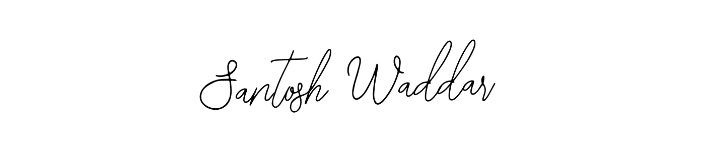 Use a signature maker to create a handwritten signature online. With this signature software, you can design (Bearetta-2O07w) your own signature for name Santosh Waddar. Santosh Waddar signature style 12 images and pictures png