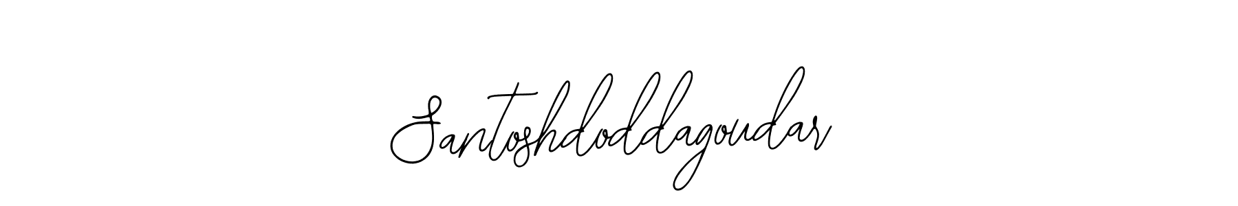 How to make Santoshdoddagoudar name signature. Use Bearetta-2O07w style for creating short signs online. This is the latest handwritten sign. Santoshdoddagoudar signature style 12 images and pictures png