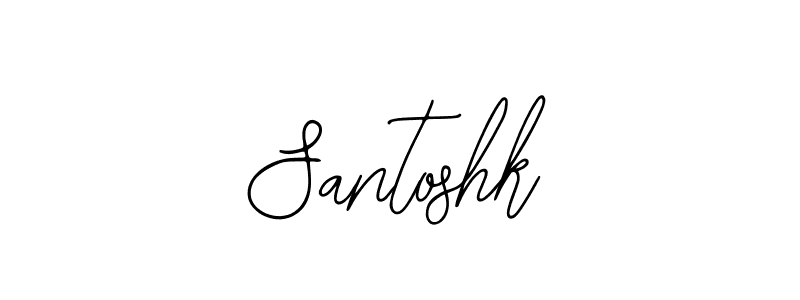 How to make Santoshk signature? Bearetta-2O07w is a professional autograph style. Create handwritten signature for Santoshk name. Santoshk signature style 12 images and pictures png