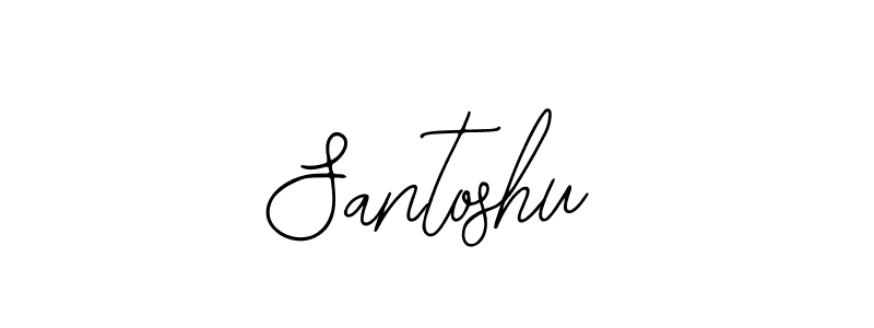 Use a signature maker to create a handwritten signature online. With this signature software, you can design (Bearetta-2O07w) your own signature for name Santoshu. Santoshu signature style 12 images and pictures png