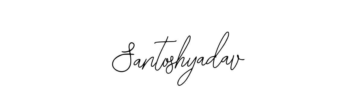 How to make Santoshyadav name signature. Use Bearetta-2O07w style for creating short signs online. This is the latest handwritten sign. Santoshyadav signature style 12 images and pictures png