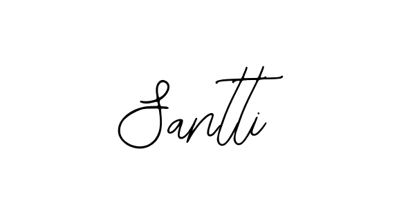 You should practise on your own different ways (Bearetta-2O07w) to write your name (Santti) in signature. don't let someone else do it for you. Santti signature style 12 images and pictures png