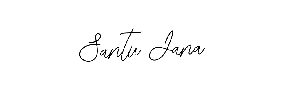 Use a signature maker to create a handwritten signature online. With this signature software, you can design (Bearetta-2O07w) your own signature for name Santu Jana. Santu Jana signature style 12 images and pictures png