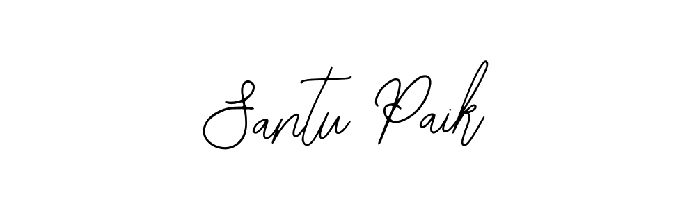 How to make Santu Paik name signature. Use Bearetta-2O07w style for creating short signs online. This is the latest handwritten sign. Santu Paik signature style 12 images and pictures png
