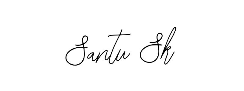 You should practise on your own different ways (Bearetta-2O07w) to write your name (Santu Sk) in signature. don't let someone else do it for you. Santu Sk signature style 12 images and pictures png