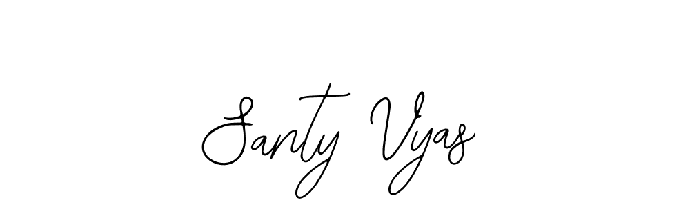 if you are searching for the best signature style for your name Santy Vyas. so please give up your signature search. here we have designed multiple signature styles  using Bearetta-2O07w. Santy Vyas signature style 12 images and pictures png