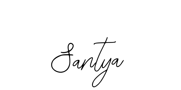 How to make Santya name signature. Use Bearetta-2O07w style for creating short signs online. This is the latest handwritten sign. Santya signature style 12 images and pictures png