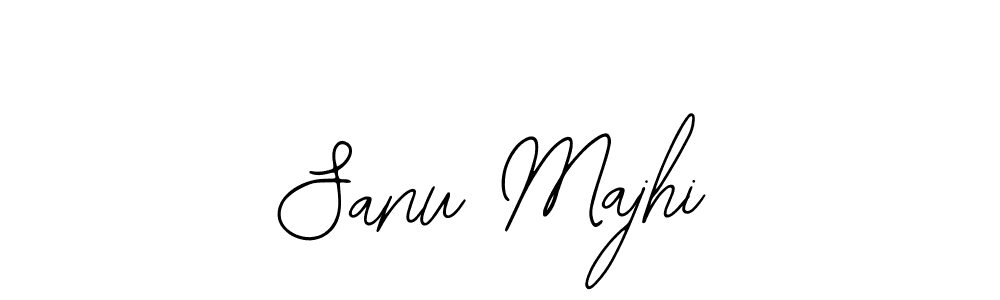 How to make Sanu Majhi name signature. Use Bearetta-2O07w style for creating short signs online. This is the latest handwritten sign. Sanu Majhi signature style 12 images and pictures png