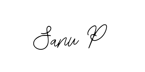 It looks lik you need a new signature style for name Sanu P. Design unique handwritten (Bearetta-2O07w) signature with our free signature maker in just a few clicks. Sanu P signature style 12 images and pictures png