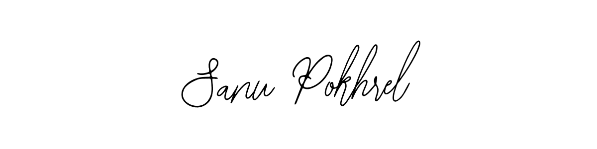 if you are searching for the best signature style for your name Sanu Pokhrel. so please give up your signature search. here we have designed multiple signature styles  using Bearetta-2O07w. Sanu Pokhrel signature style 12 images and pictures png