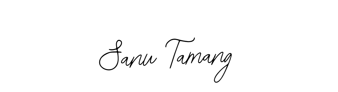 The best way (Bearetta-2O07w) to make a short signature is to pick only two or three words in your name. The name Sanu Tamang include a total of six letters. For converting this name. Sanu Tamang signature style 12 images and pictures png