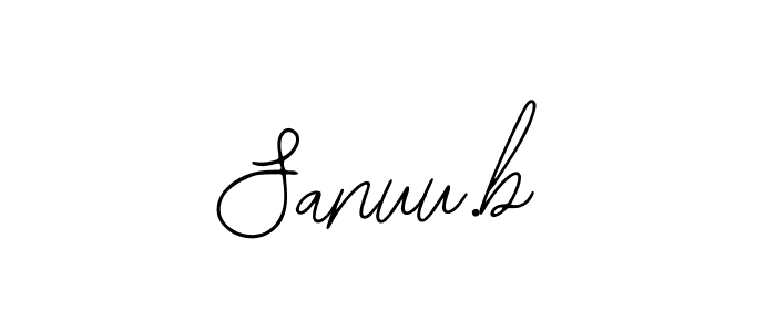 The best way (Bearetta-2O07w) to make a short signature is to pick only two or three words in your name. The name Sanuu.b include a total of six letters. For converting this name. Sanuu.b signature style 12 images and pictures png
