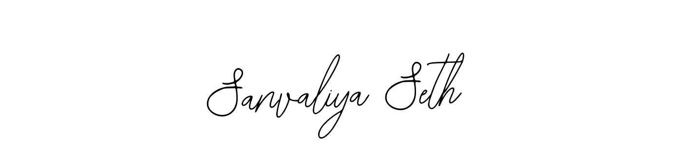 The best way (Bearetta-2O07w) to make a short signature is to pick only two or three words in your name. The name Sanvaliya Seth include a total of six letters. For converting this name. Sanvaliya Seth signature style 12 images and pictures png