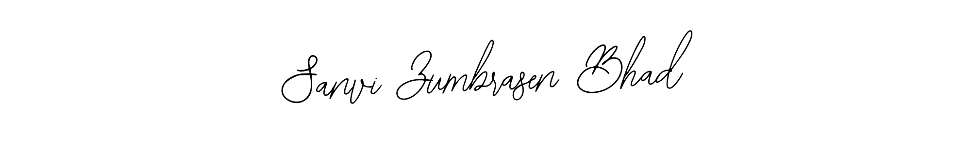 Similarly Bearetta-2O07w is the best handwritten signature design. Signature creator online .You can use it as an online autograph creator for name Sanvi Zumbrasen Bhad. Sanvi Zumbrasen Bhad signature style 12 images and pictures png