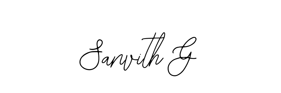 Sanvith G stylish signature style. Best Handwritten Sign (Bearetta-2O07w) for my name. Handwritten Signature Collection Ideas for my name Sanvith G. Sanvith G signature style 12 images and pictures png