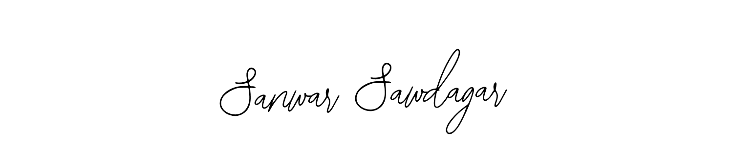 The best way (Bearetta-2O07w) to make a short signature is to pick only two or three words in your name. The name Sanwar Sawdagar include a total of six letters. For converting this name. Sanwar Sawdagar signature style 12 images and pictures png