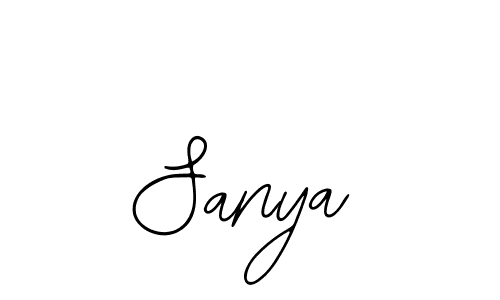 Use a signature maker to create a handwritten signature online. With this signature software, you can design (Bearetta-2O07w) your own signature for name Sanya. Sanya signature style 12 images and pictures png