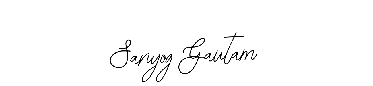 Sanyog Gautam stylish signature style. Best Handwritten Sign (Bearetta-2O07w) for my name. Handwritten Signature Collection Ideas for my name Sanyog Gautam. Sanyog Gautam signature style 12 images and pictures png