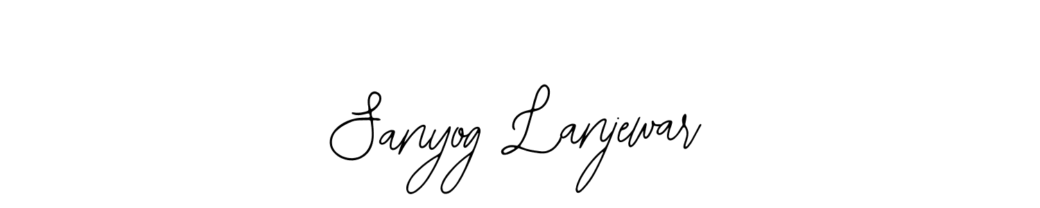 Use a signature maker to create a handwritten signature online. With this signature software, you can design (Bearetta-2O07w) your own signature for name Sanyog Lanjewar. Sanyog Lanjewar signature style 12 images and pictures png