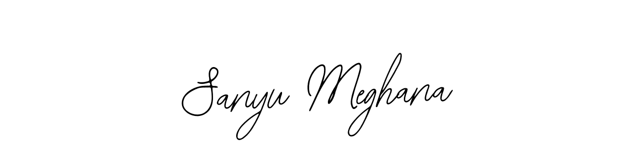 Once you've used our free online signature maker to create your best signature Bearetta-2O07w style, it's time to enjoy all of the benefits that Sanyu Meghana name signing documents. Sanyu Meghana signature style 12 images and pictures png