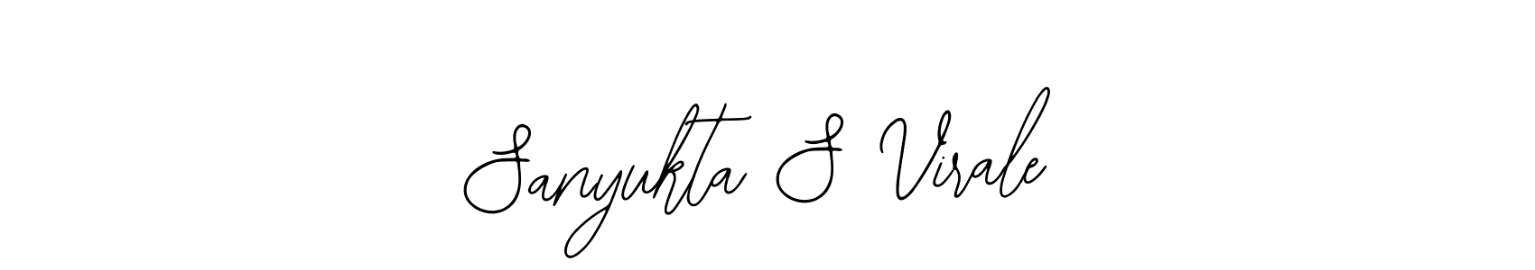This is the best signature style for the Sanyukta S Virale name. Also you like these signature font (Bearetta-2O07w). Mix name signature. Sanyukta S Virale signature style 12 images and pictures png