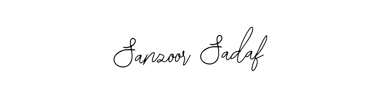 The best way (Bearetta-2O07w) to make a short signature is to pick only two or three words in your name. The name Sanzoor Sadaf include a total of six letters. For converting this name. Sanzoor Sadaf signature style 12 images and pictures png