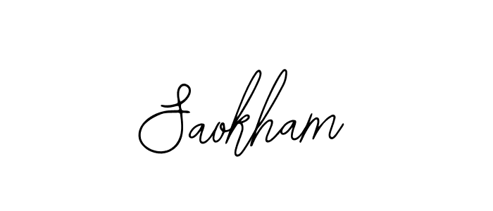 Saokham stylish signature style. Best Handwritten Sign (Bearetta-2O07w) for my name. Handwritten Signature Collection Ideas for my name Saokham. Saokham signature style 12 images and pictures png